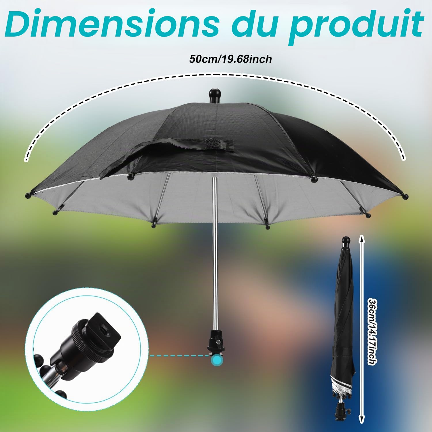 Parapluie Griffe pour Appareil Photo, Étanche, Appareil Photo Reflex Numérique Housse de Protection Contre la Pluie pour Canon Rebel T8i T7 T7i T6i T6 SL3 SL2 EOS 90D 80D 2000D 5DM4 Nikon Z9