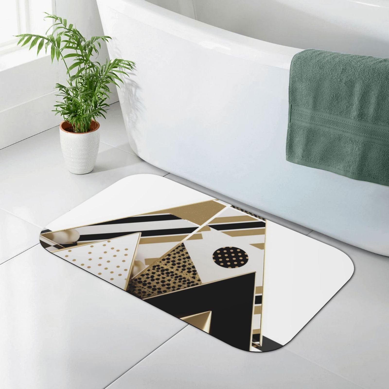 Tapis de sol absorbant pour sortie de douche moderne
