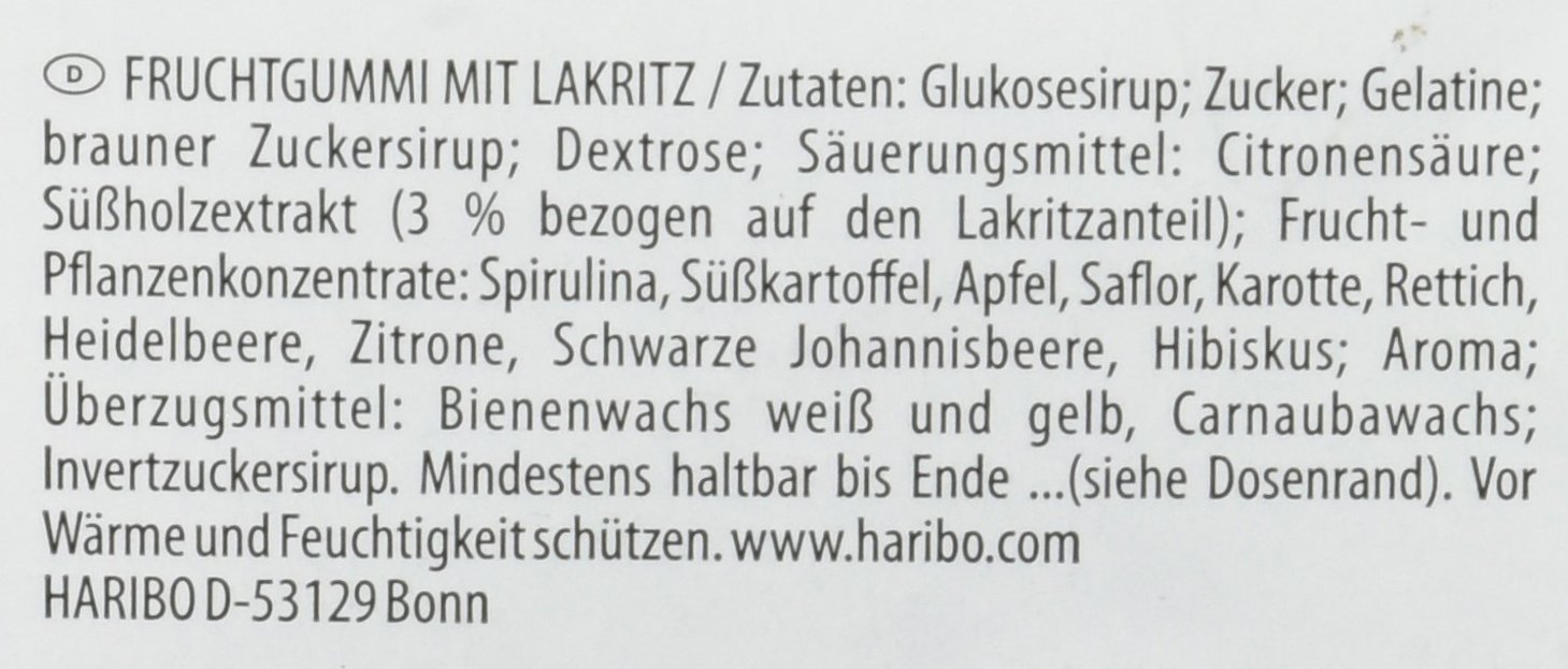 Haribo Vampis 150 Stück in Runddose, 6 x 1200g/ Vorteilspack