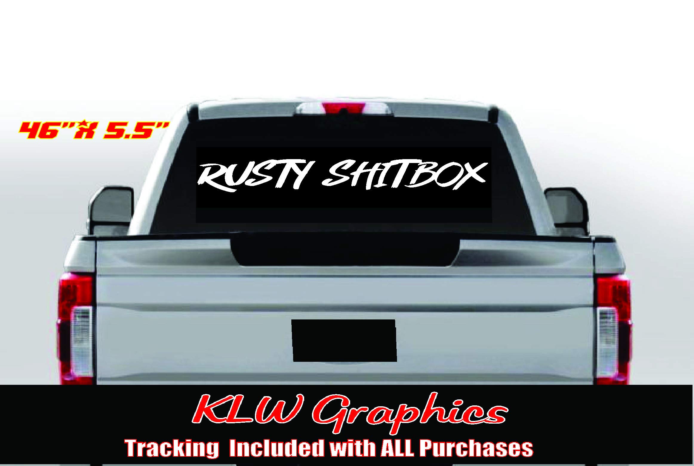 Generic Rusty SHITBOX Decal Sticker Certified 4x4 Turbo Diesel Truck Funny Offroad 6.6