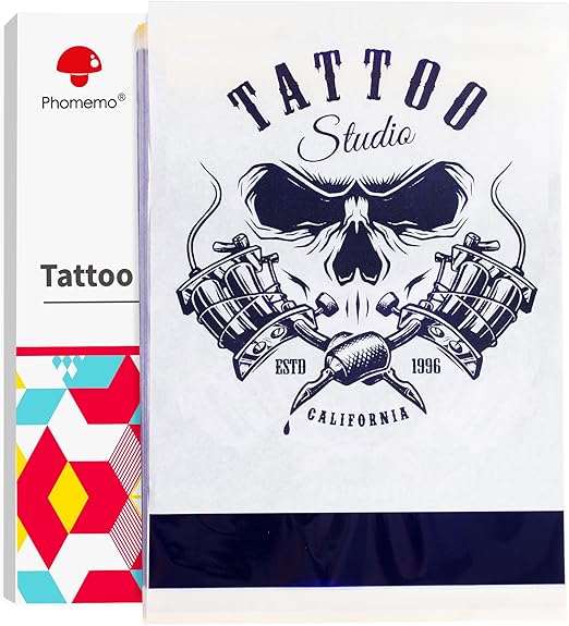 Phomemo (Upgraded) Tattoo Stencil Paper, 110 Sheets A4 Size Transfer Paper for Tattoo Supplies Kit, Compatible with M08F, TP81, Itari A886, Stencil Printers for Tattoo Artists & Beginners