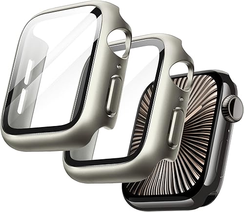 Vista 26 de JETech Funda con protector de pantalla para Apple Watch SE 3/2/1 (2025/2022/2020)/Series 6 5 4 de 1.732 pulgadas, cubierta protectora total