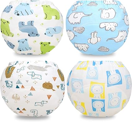 AolsteCell Baby,Clothing,Baby Boys 0-24m,Underwear,Training Pants AolsteCell Potty Training Pants 4 Packs Toddler Training Underwear for Boy and Girl 12 months Blue