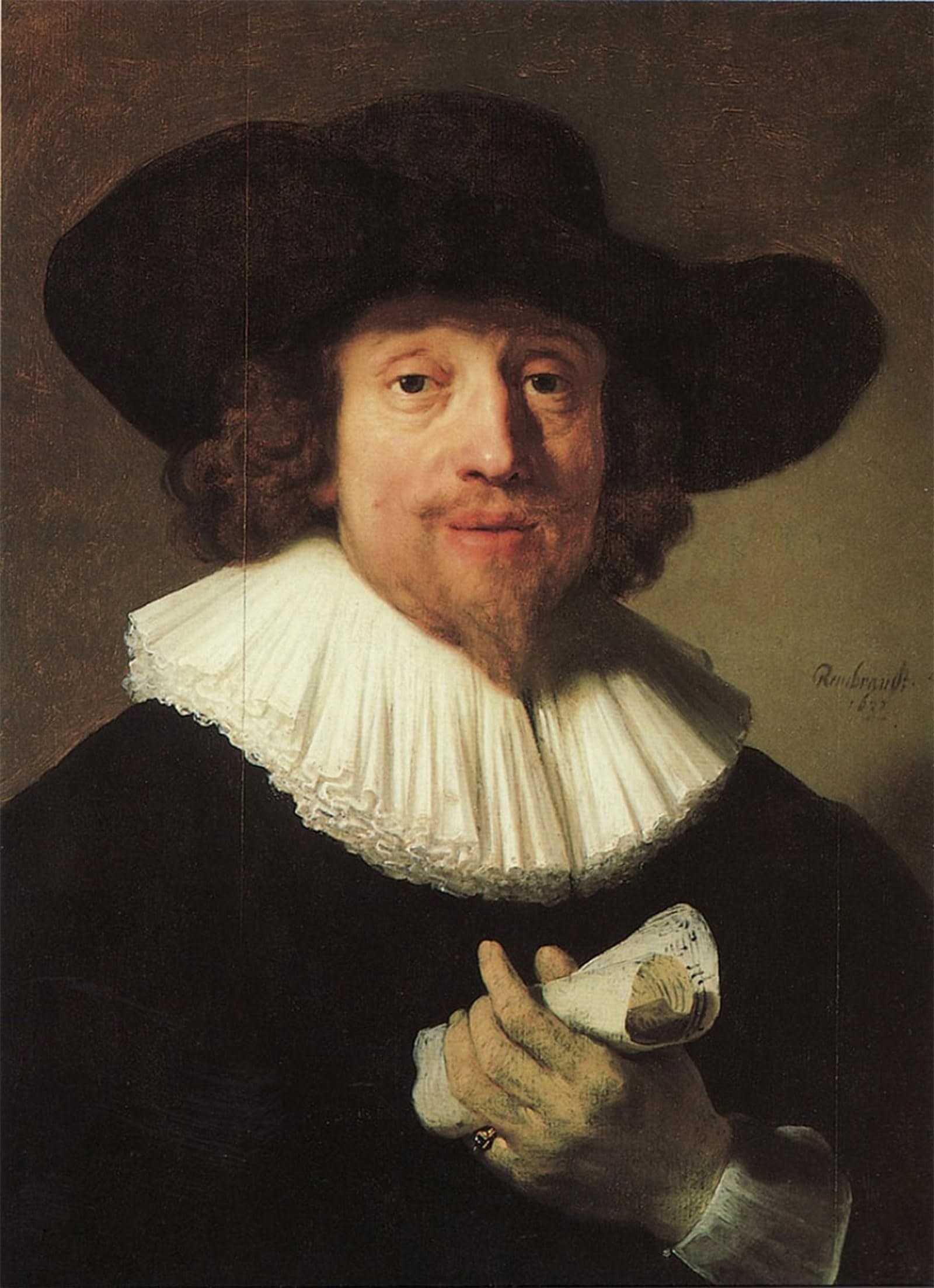 RZHRHJES Vintage Picture Wall Picture Painting Print Poster Portrait of a man by Rembrandt van Rijn Abstract Wall Art Painting for Home Decor 60x90cm