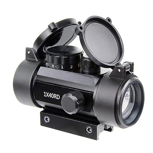 KASENTE 1x40mm Reflex Red Green Dot Sight Rifle Optic Scope with 20/11mm Mount for Hunting