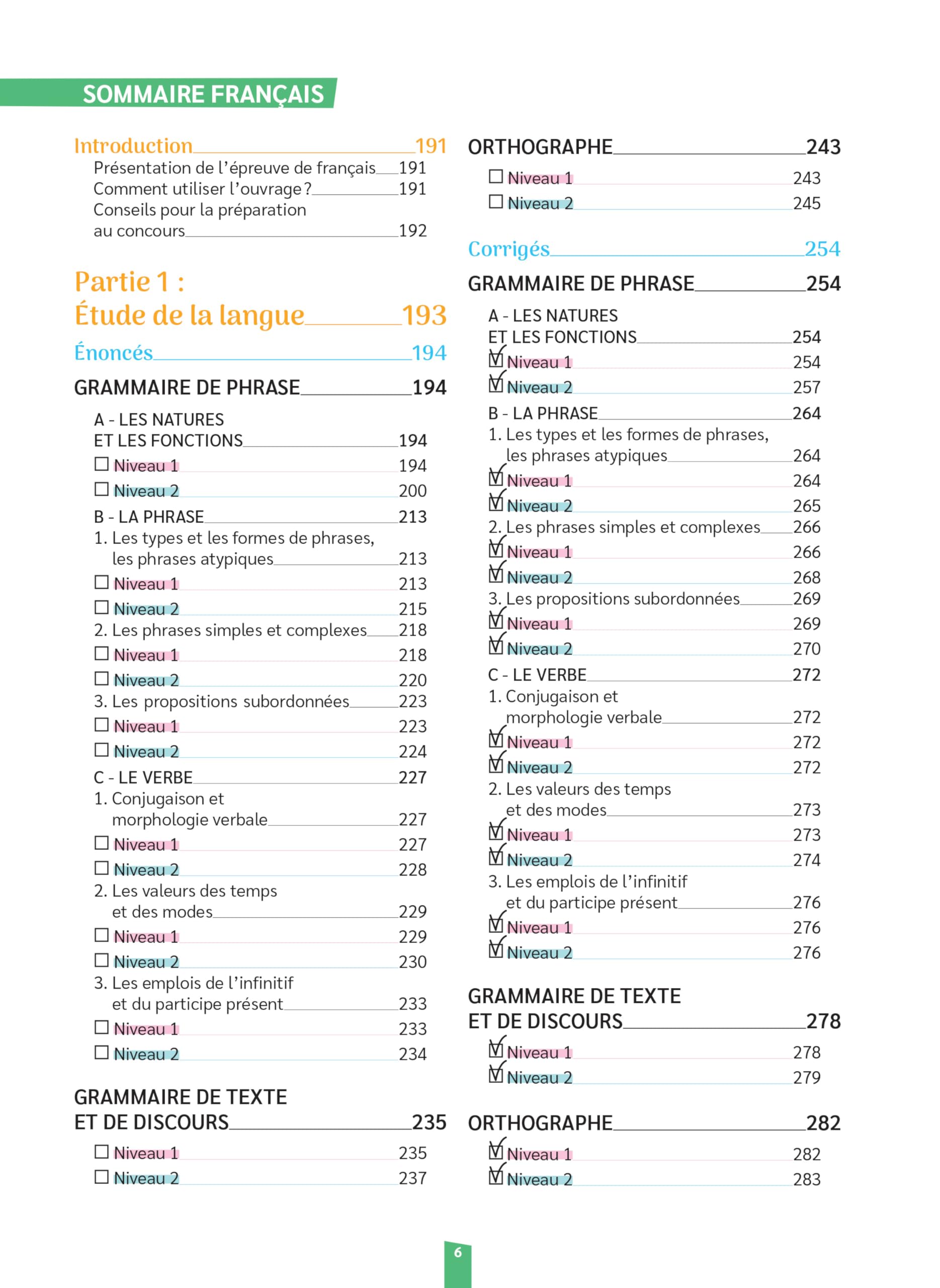 Mon cahier d'entrainement Mathématiques Français - Concours CRPE 2026-2027 - L3/M2