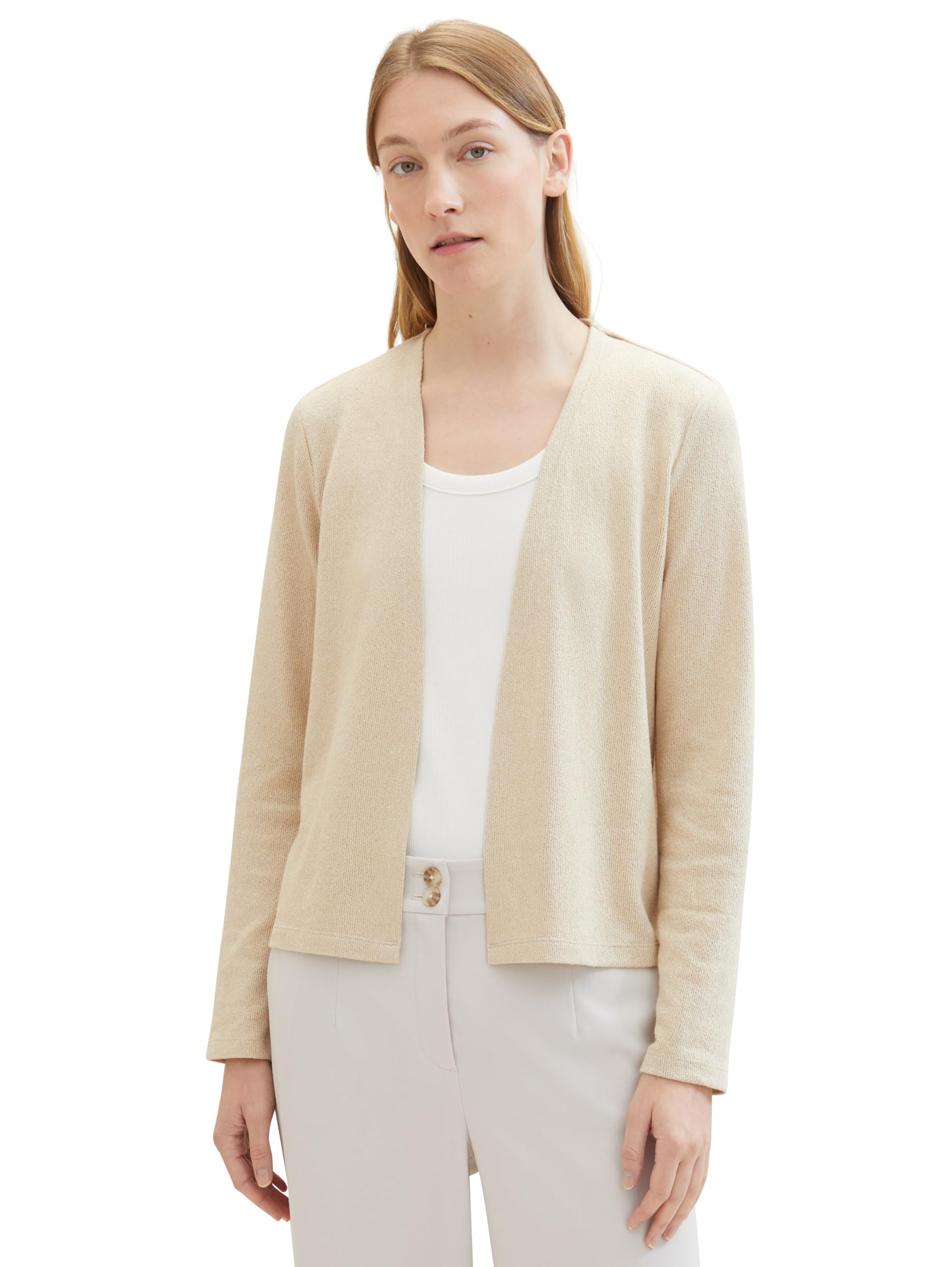 Tom Tailor Damen Basic T-Shirt Cardigan