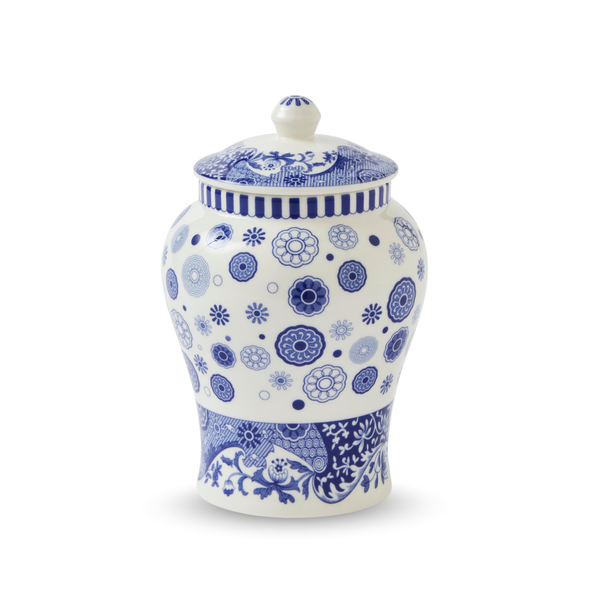 Blue Italian Brocato Mini Vase