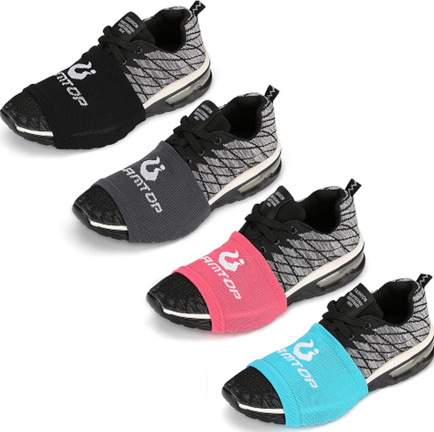4 Pairs Socks for Dancing on Smooth Floors Over Sneakers