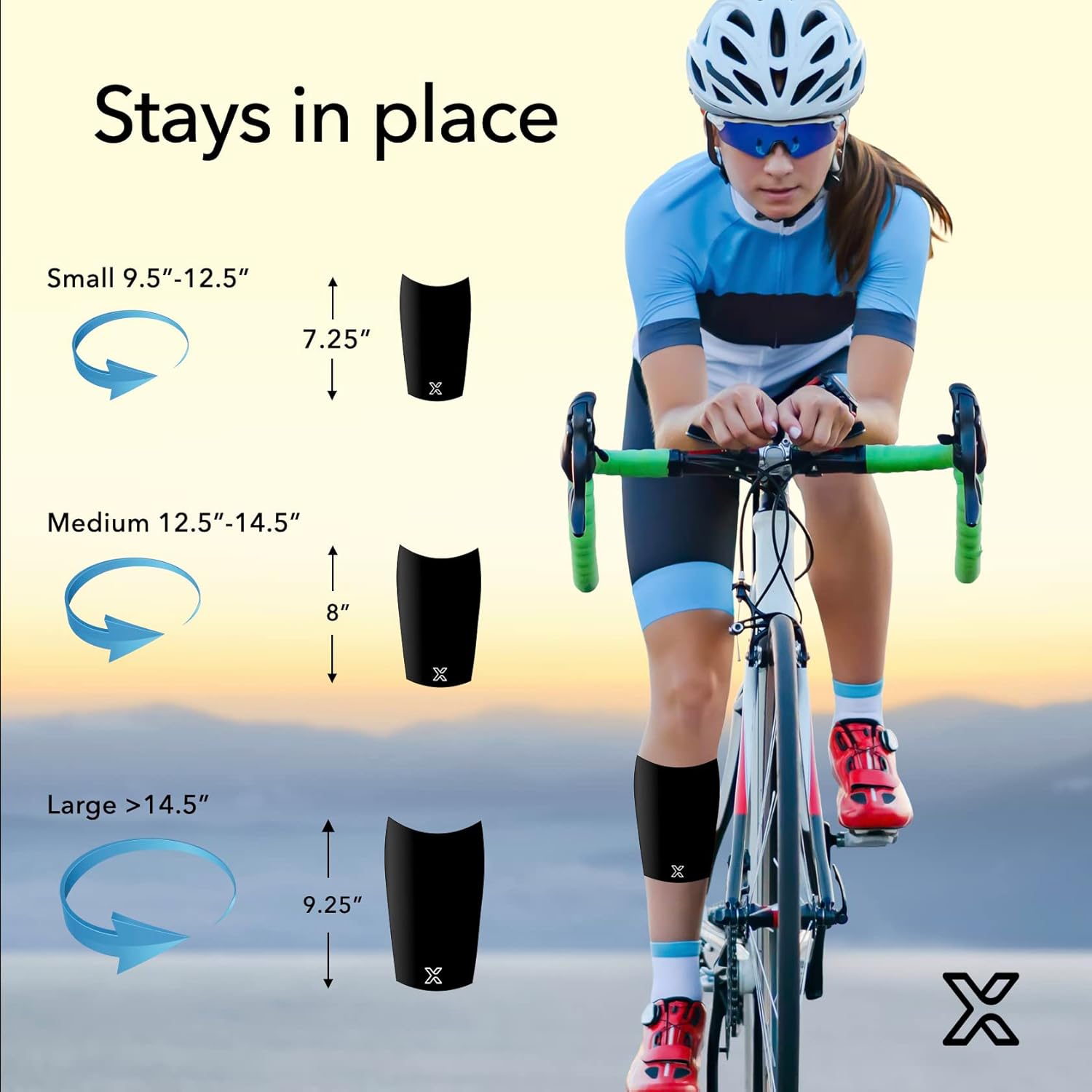 Body Helix Full Calf Support Brace for Calf Strain, Shin Splints, Tendonitis - Compression Sleeve for Men and Women - Shin Splint Sleeve (Black, Medium)