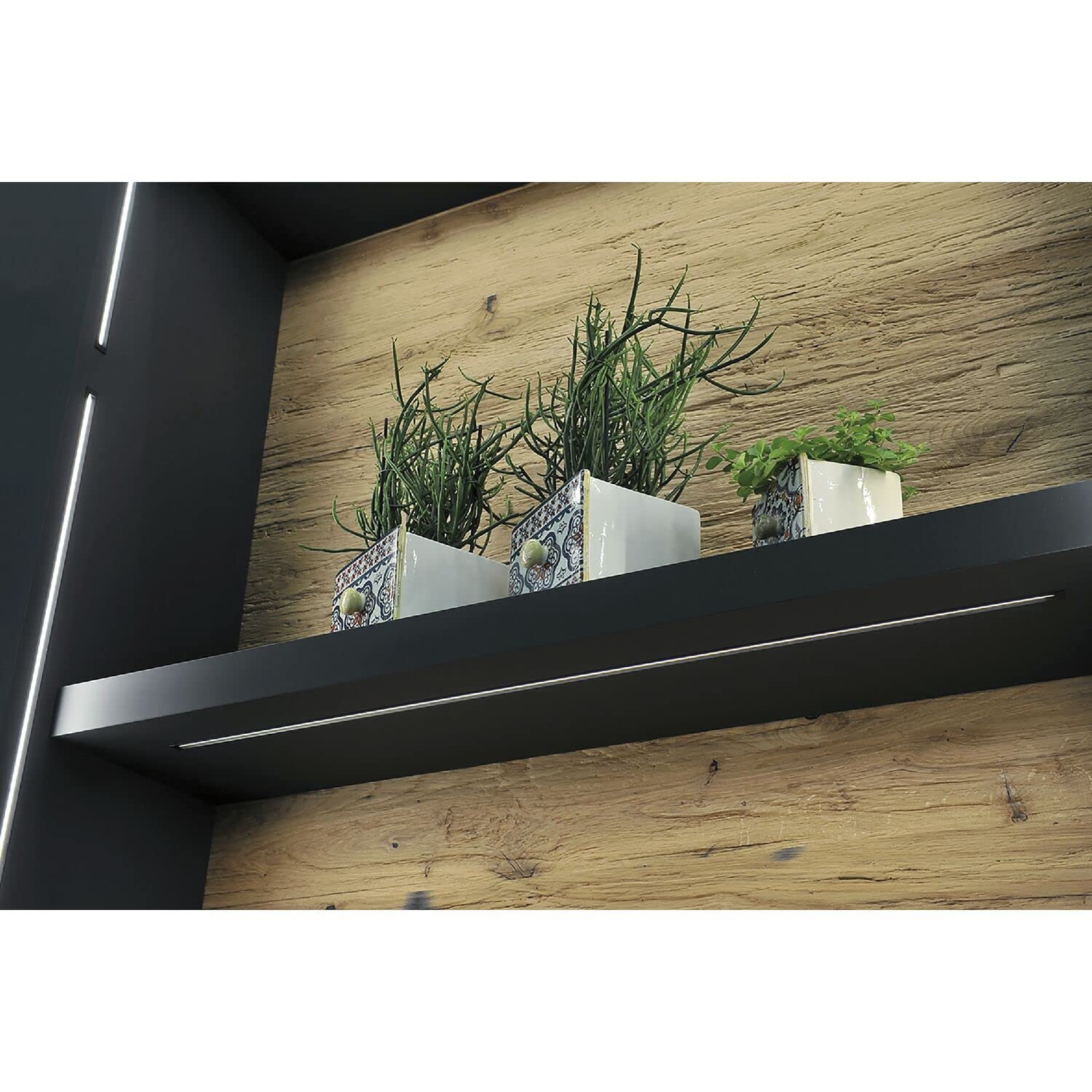 Metabo Elektra LED lampa do zabudowy 3000 K ciepła biel, listwa świetlna LED 411 mm 7,2 W, aluminium czarne