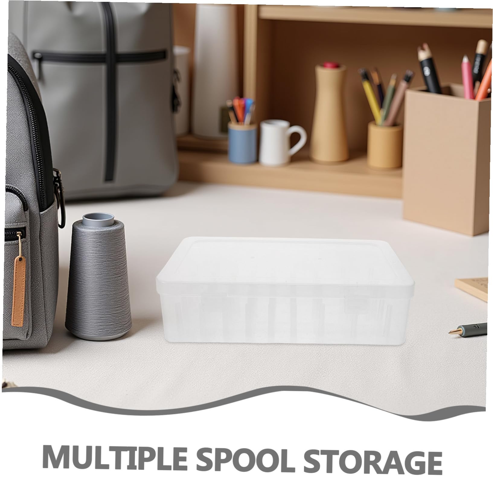 ORFOFE 3 piezas Caja Organizadora de Hilos de Coser Multifuncional Almacenamiento Compacto para y Suministros para Proyectos DIY y Costura Casa