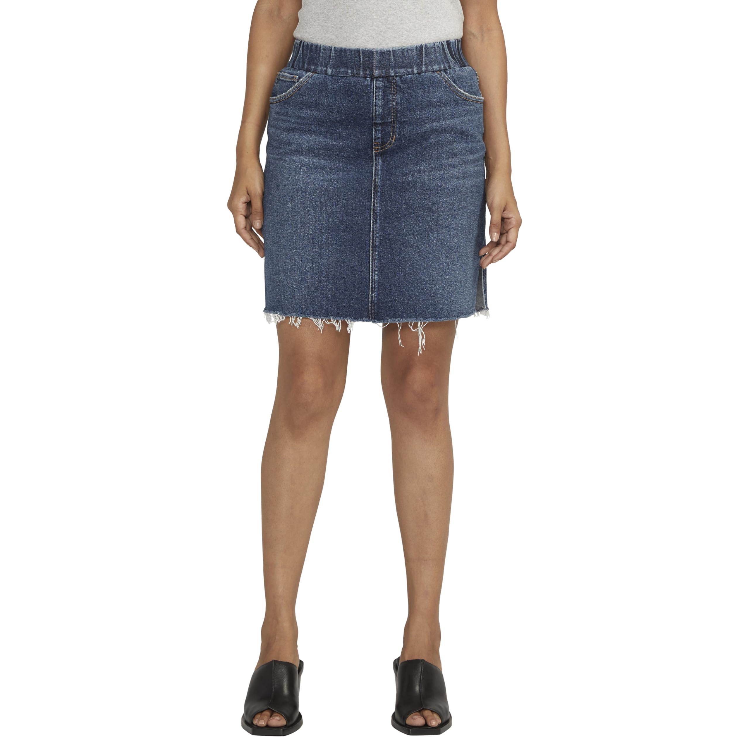 Jag Jeans Women's Lazy River Blue On-The-Go Mid Rise Skort, 2
