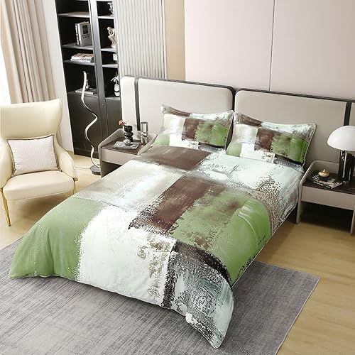 Miniatura 9 de Erosebridal Juego de funda de edredón 100 % algodón con diseño de acuarela arcoíris para niños y niñas, funda de edredón de teñido anudado