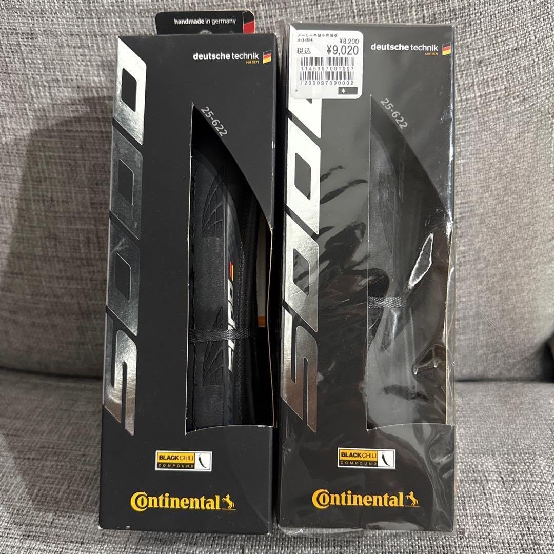コンチネンタル 5000 GP 25C クリンチャー 2本セット コンチネンタル