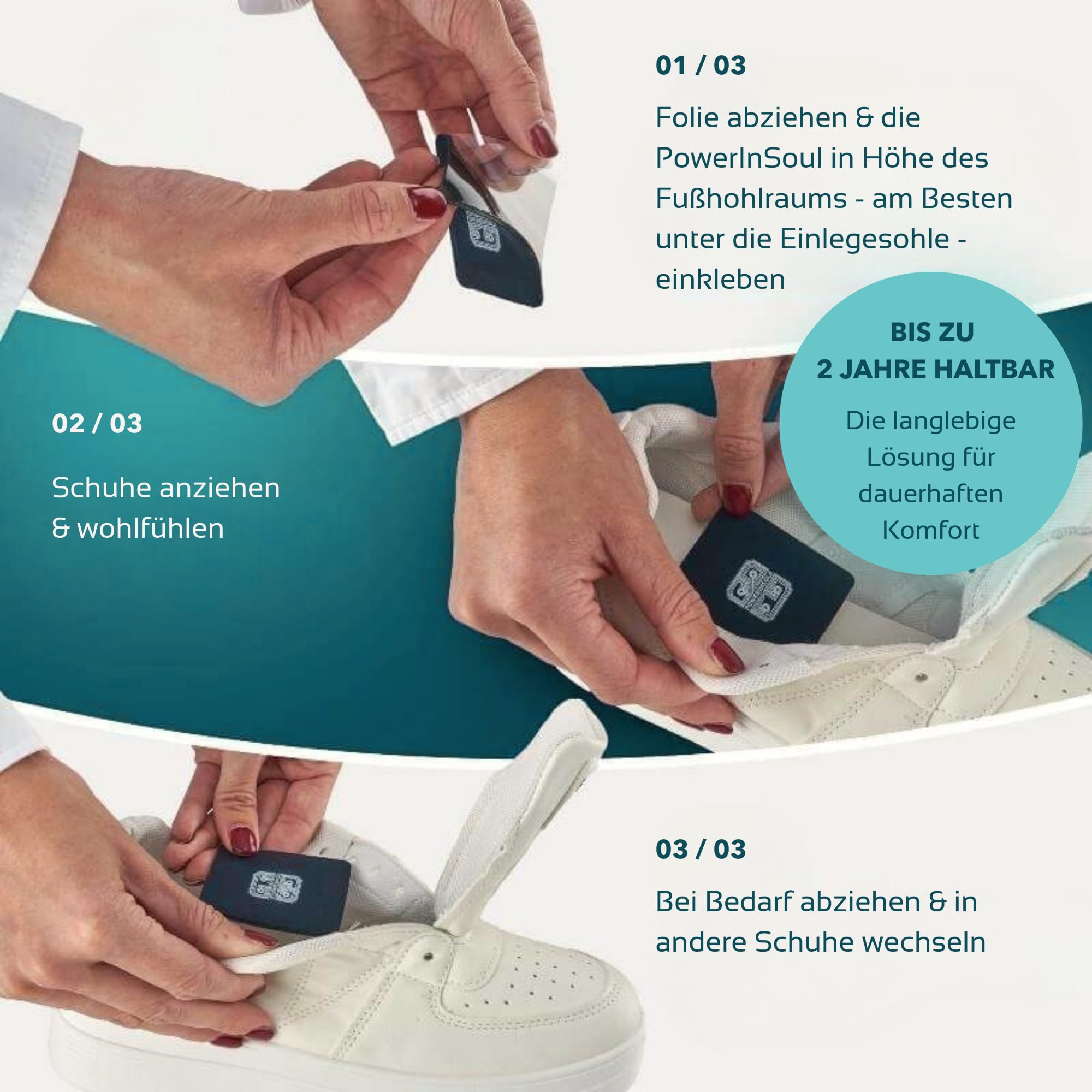 Active – Smarte Frequenz-Pads | Vielseitig am Körper einsetzbar | Für Training, Beruf & Freizeit | Dünn, flexibel, einfach anzubringen