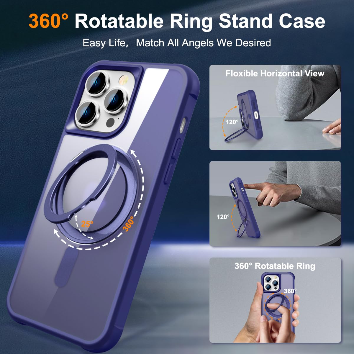 Amazon.co.jp: 360スタンド iPhone 14 Pro Max ケース MagSafe対応