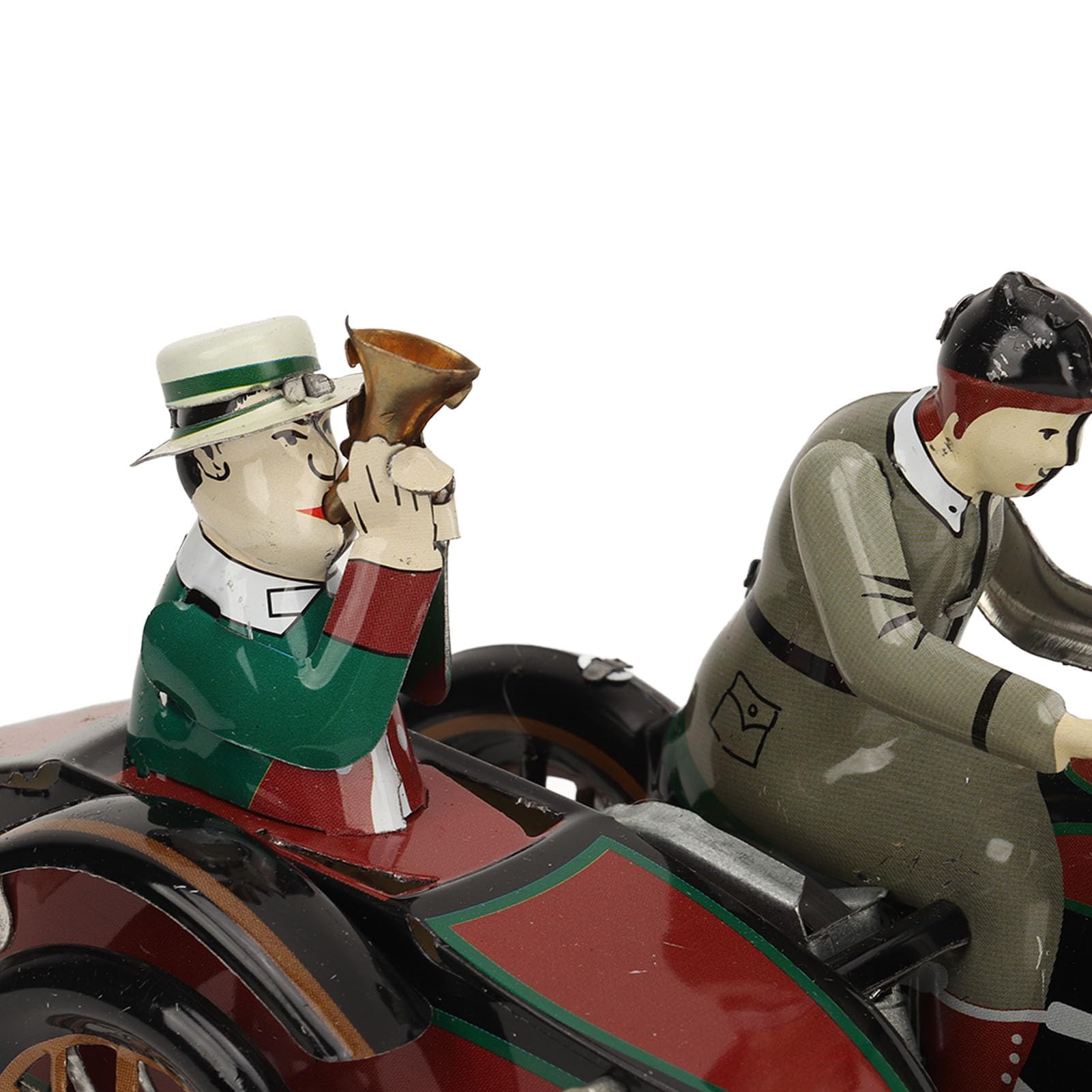 Alomejor Giocattolo Vintage in Latta da Collezione, Giocattolo a Carica per Motocicletta a 3 Ruote, Ornamenti Personalizzati per Ragazzi e Ragazze