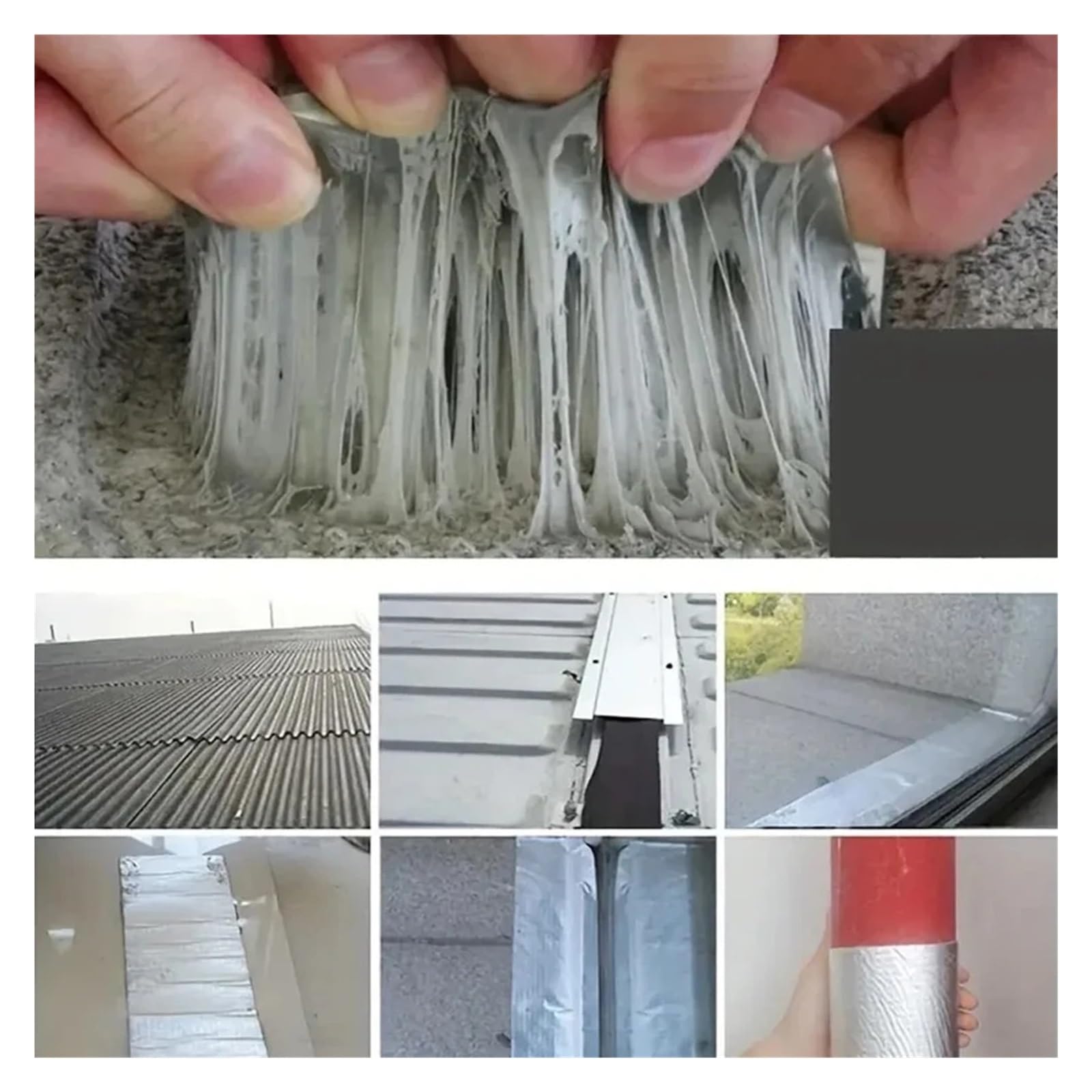 Zelt Reparaturband 20 cm Leckreparatur-Butylband, wasserdichtes Dichtungsband for Dacheinfassungen, Ausbesserungen und Dachrinnen, Boot, Kanal, Wohnmobil, Markise(5M_10CM)