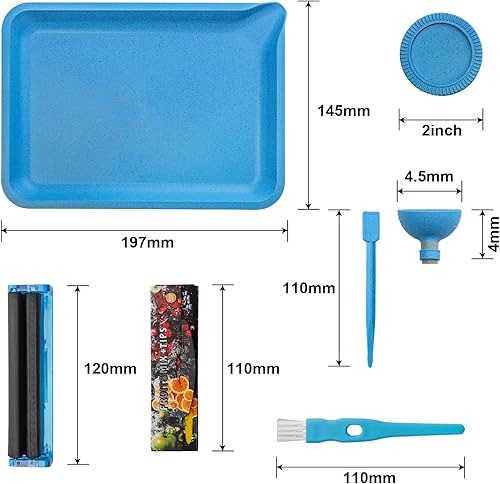 Miniatura 2 de Juego de 6 bandejas y accesorios para rodar azul