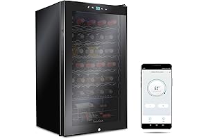 Ivation 34 Bottle Compressor Wine Cooler Cabinet Furniture