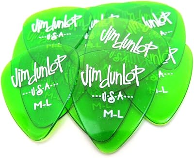 Dunlop Guitar Picks Gels Medium Light 486P-ML 12 Pack