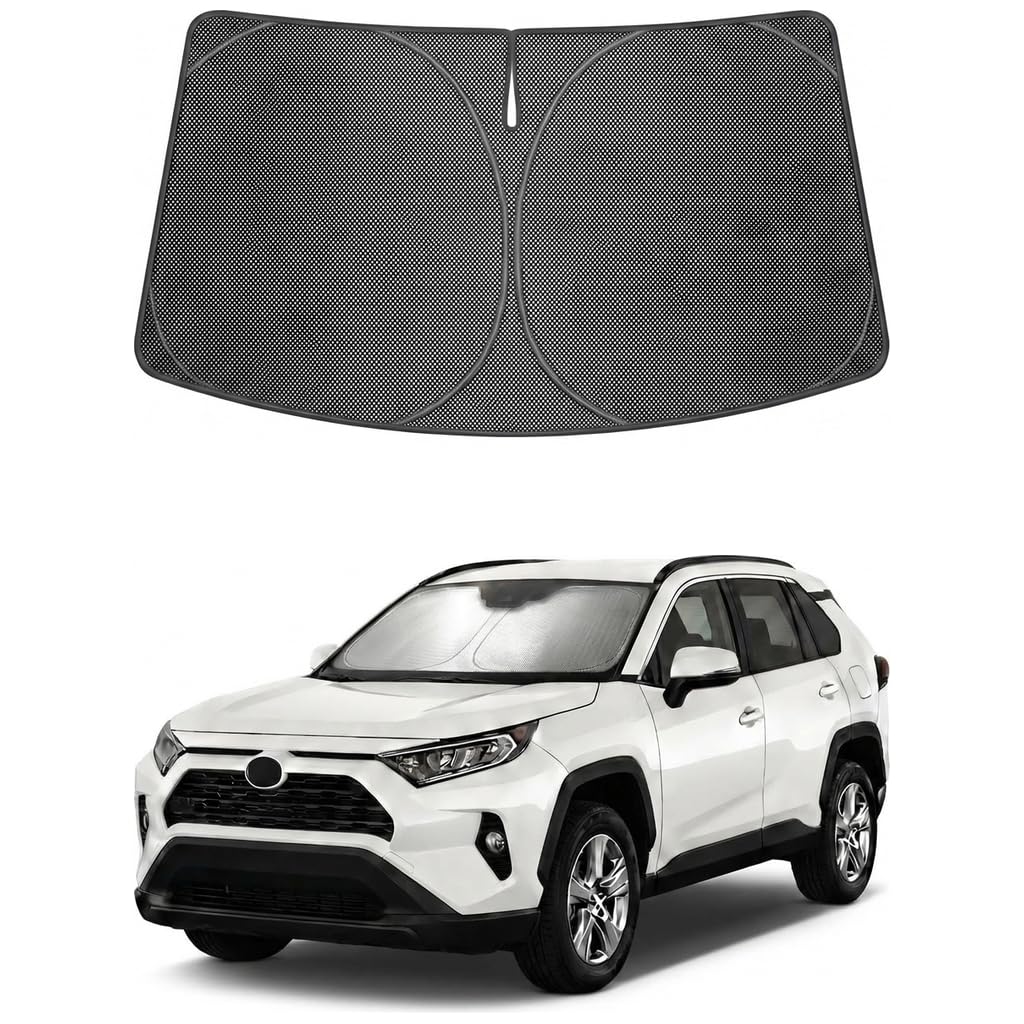 Proadsy Custom Fit 2019-2026 Toyota RAV4 Windshield Sun Shade, Blocks Heat