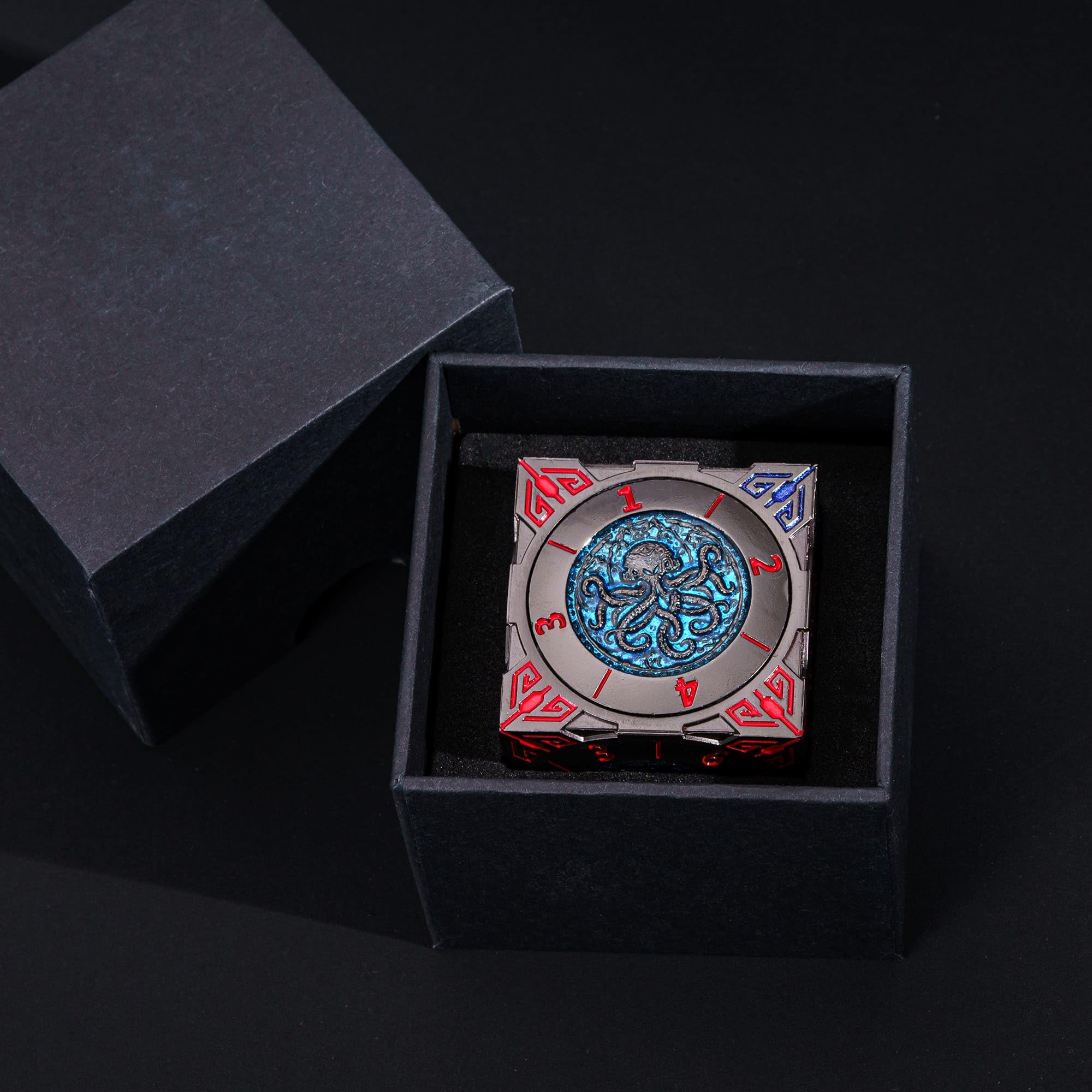 cusdie 7-in-1 Spinner Dice Set, Unique Metal D&D Dice Set including Gift Box for Role Play Game Gifts - Image 7