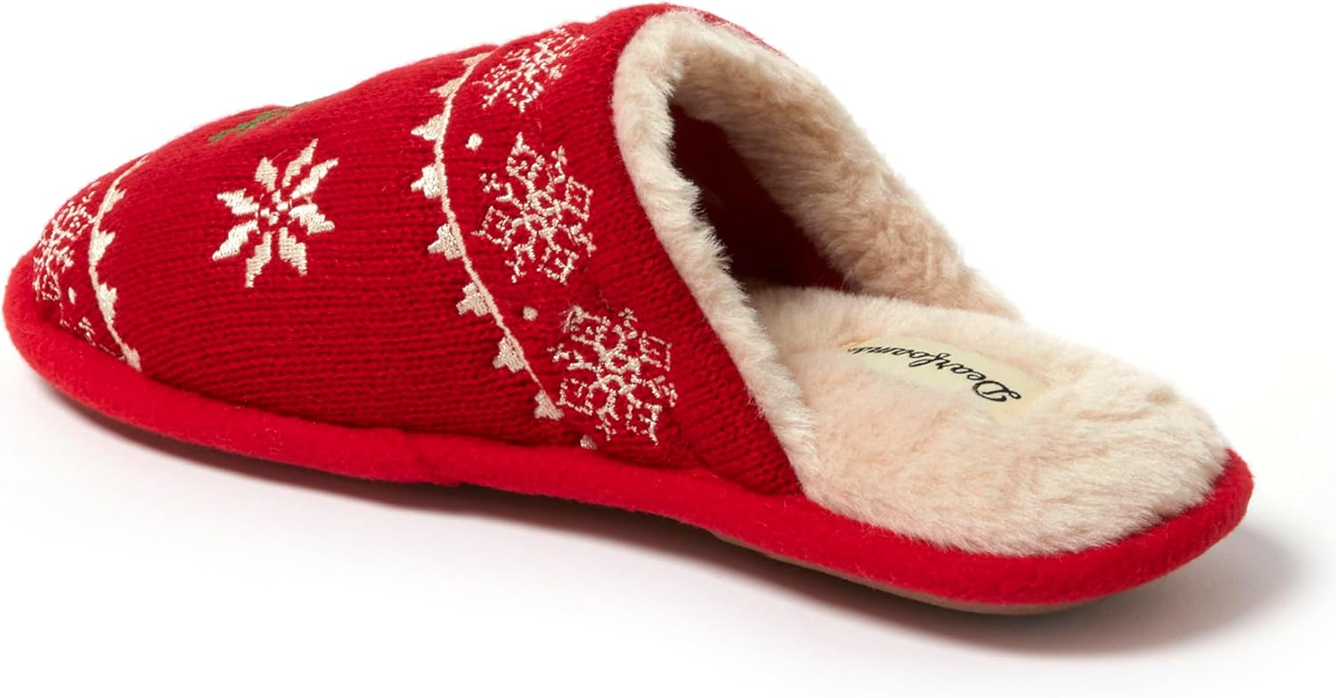 Dearfoams Women's Novelty Scuff with Eye Mask Slipper - Image 4