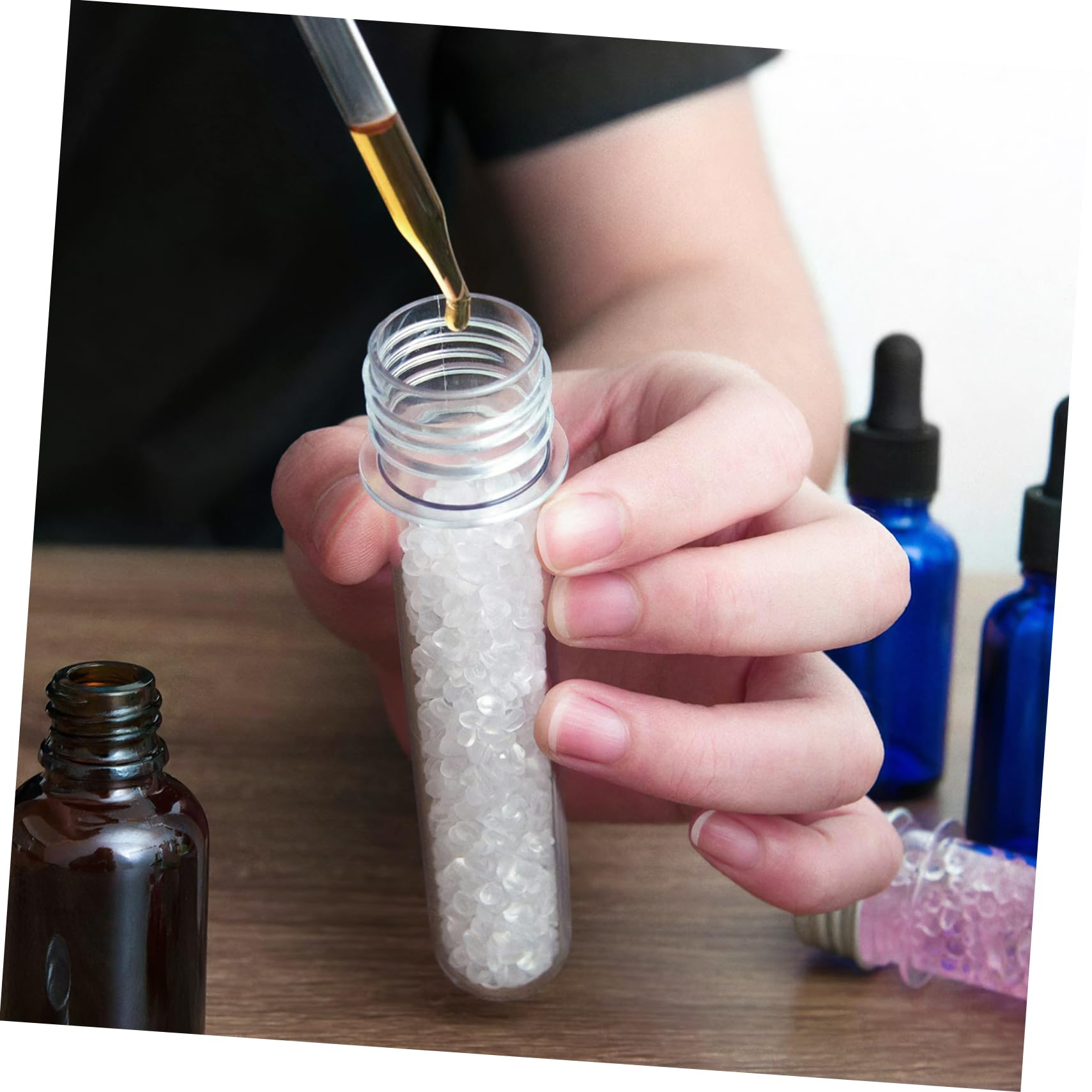 GANAZONO Perle Eva Non Profumate da 1kg per Deodorante Auto e Casa, Riempimento Flessibile in Eva Bianco, Materiale Naturale per Rinfrescare Ambienti Fai da Te