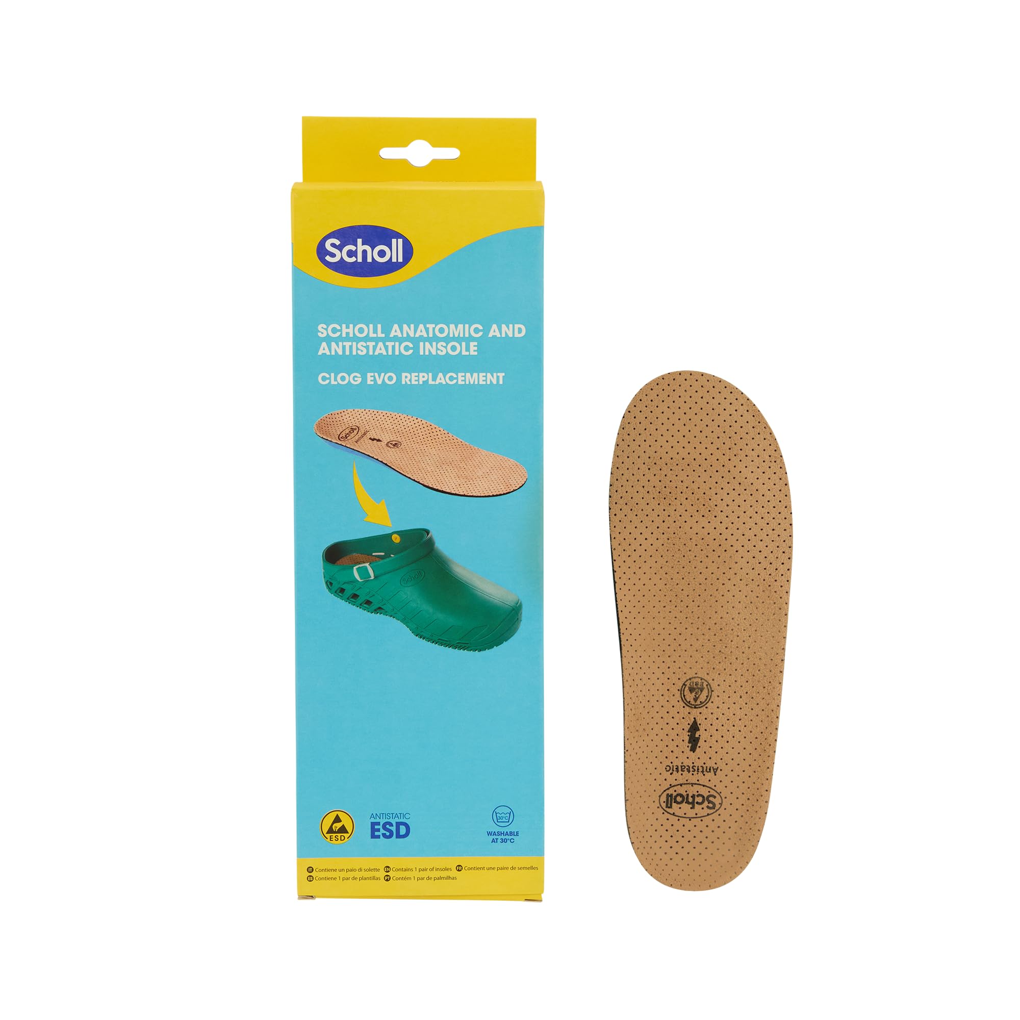 Scholl Clog Evo Anat Ant Ins Mic41-42