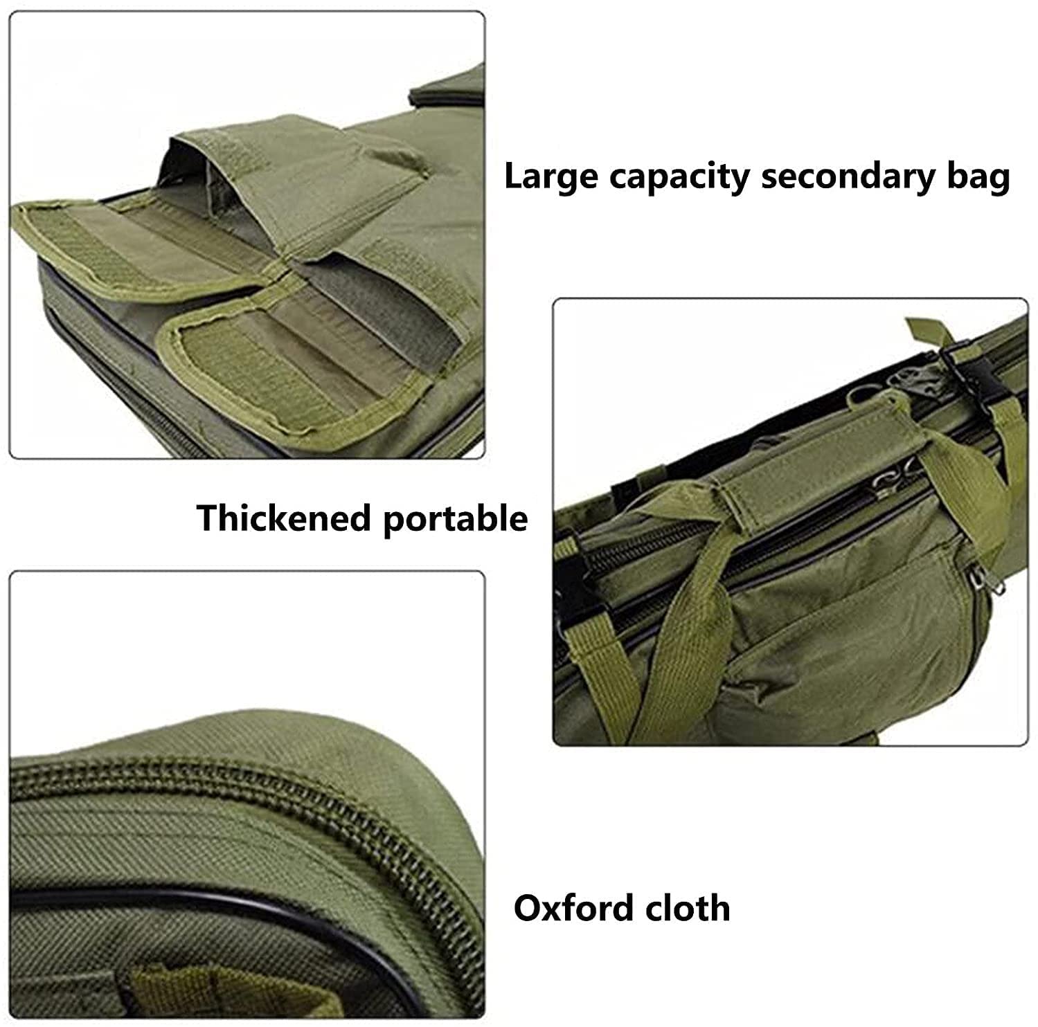 Bolsa para Escopeta, Estuche Blando para Rifle con Correa Ajustable para el Hombro Estuches Dobles para Rifle Largo, se Adapta a la mayoría de Las escopetas, Mochila para Rifle de