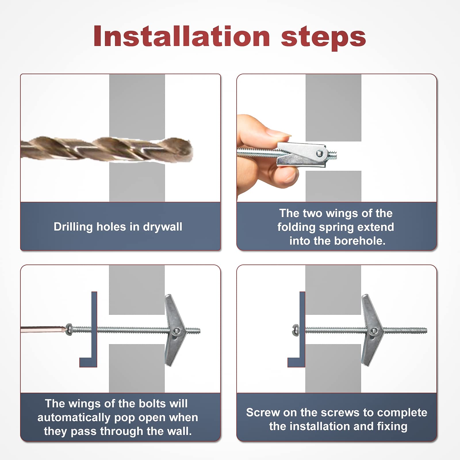 Toggler SNAPTOGGLE Drywall Anchor With Included Bolts For, 43 OFF