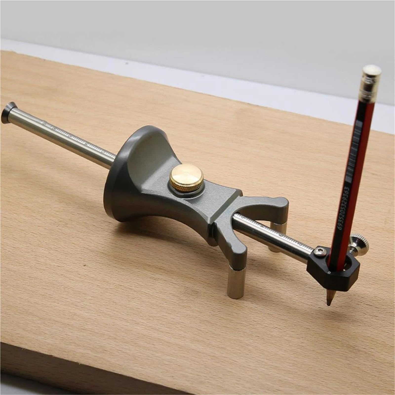 Arco Lineal para carpintería, trazador de líneas de Doble propósito, Herramienta de Dibujo de líneas paralelas, Multifuncional, para Bricolaje, carpintería