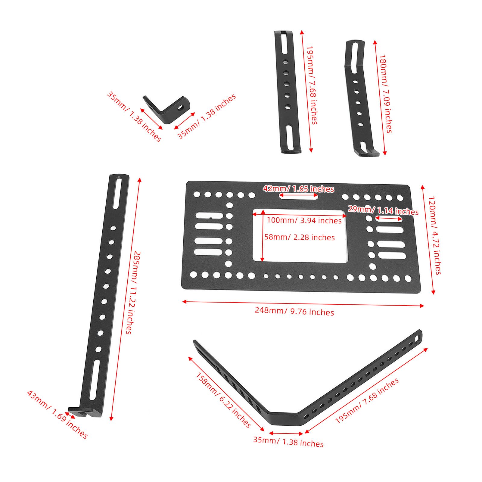 Support de Support de Valise Latérale de Moto, Support Universel Multifonctionnel à Dégagement Rapide en Alliage D'aluminium avec Support de Valises Rigides de 18 L pour la
