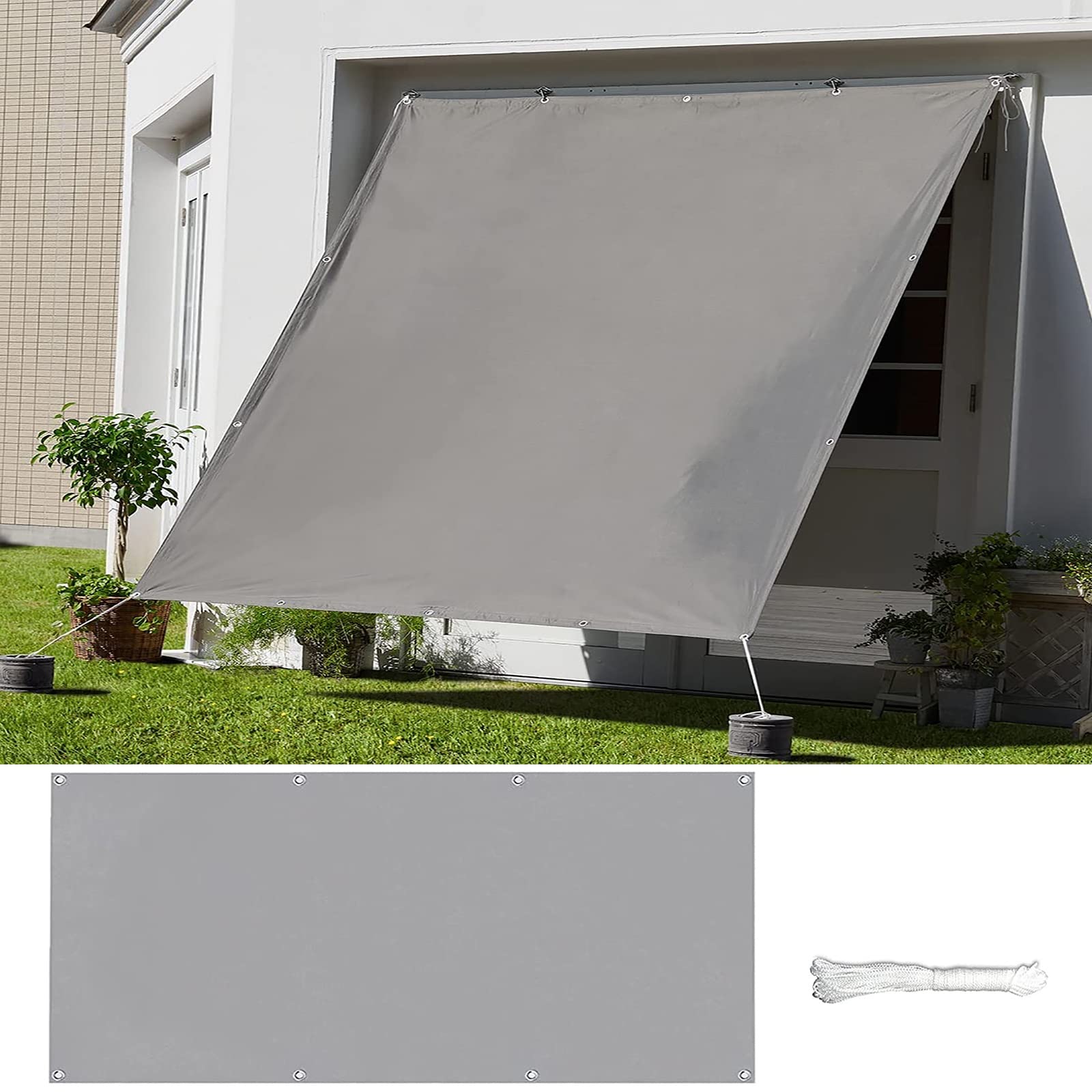 markise 5x5 meter Pergola-Markise für den Außenbereich, 5 x 5,5 m, mit wasserabweisendem Schutz, perfekt für Terrassenpartys, Hellgrau Garten Muster:Mobyvan / Stickerbomb Scott Sub eride evo service kits