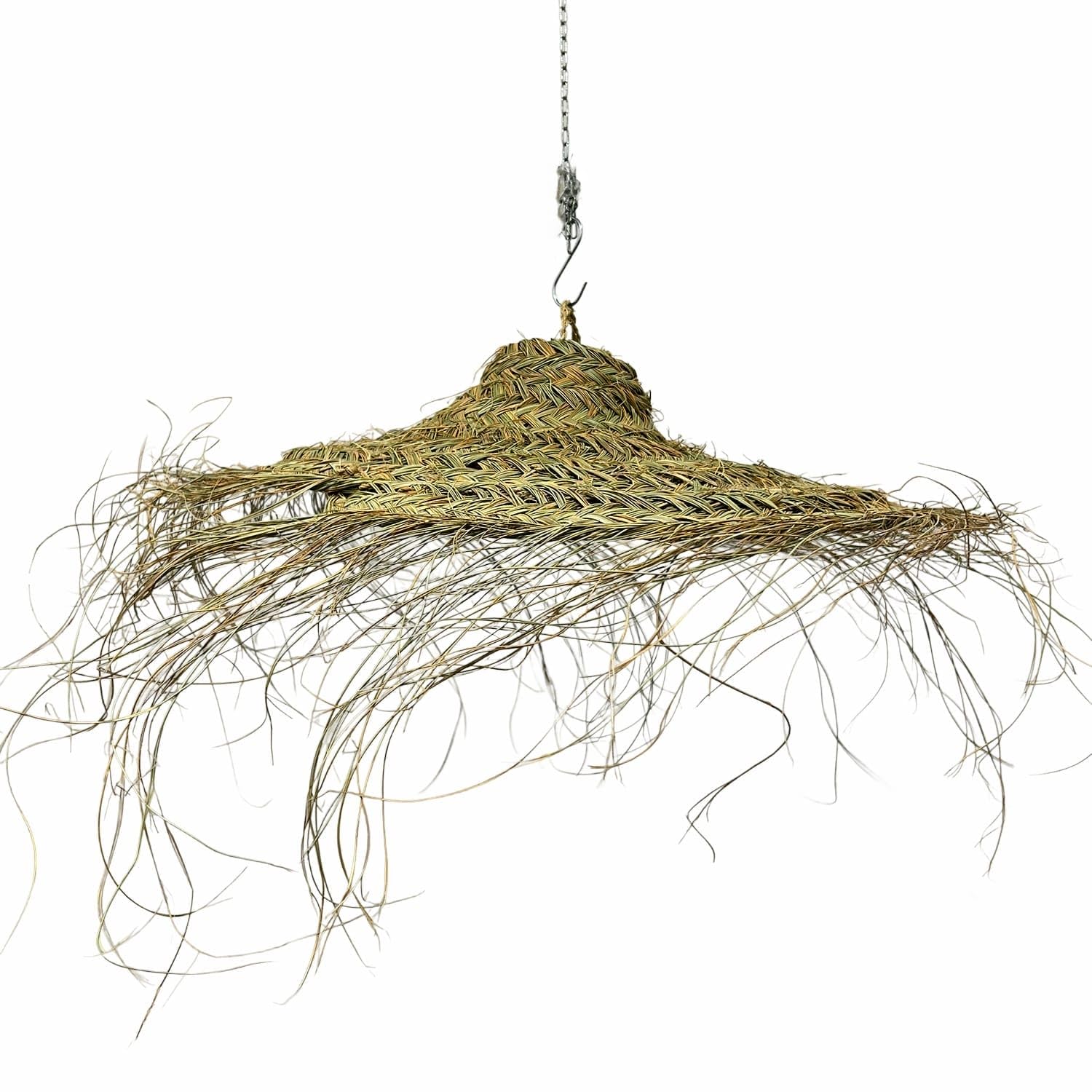 Generico Paralume Lampadario a Sospensione in Paglia Artigianale Marocchino: Stile Etnico, Illuminazione Naturale e Accogliente 2404251301 Vimini Rattan Palma Bamboo Fibre Naturali