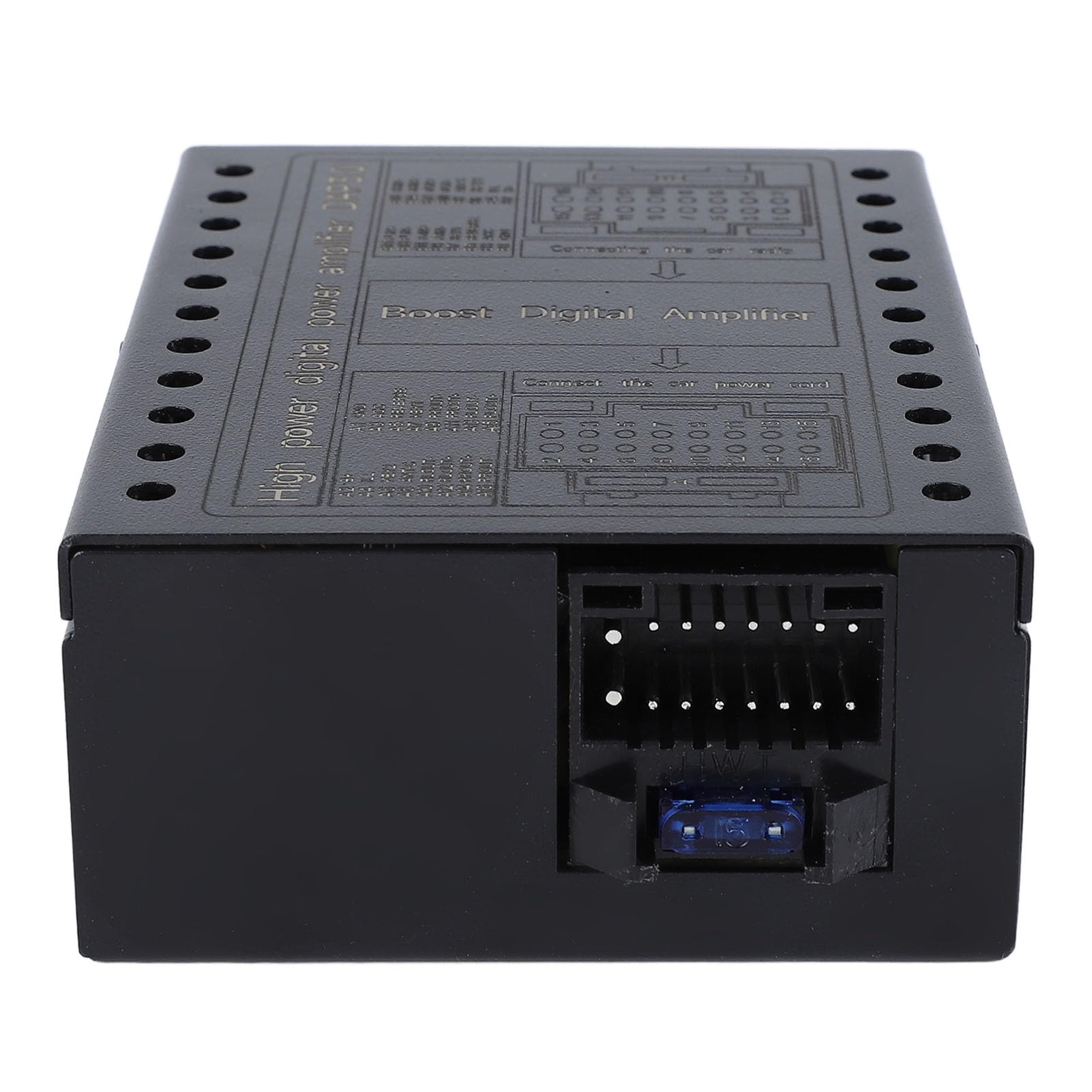 Amplificador de Coche, Amplificador Dsp para Automóvil, Procesador de Sonido Digital 50w Rms X4 Clase Ab, Ajuste de Agudos Y Graves para Instalación de de Audio para Automóvil Diy