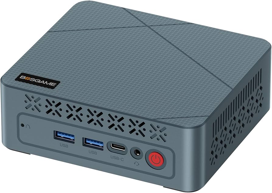 BOSGAME Mini PC E2, Ryzen 5 3550H Mini Computer(Max 3.9GHz