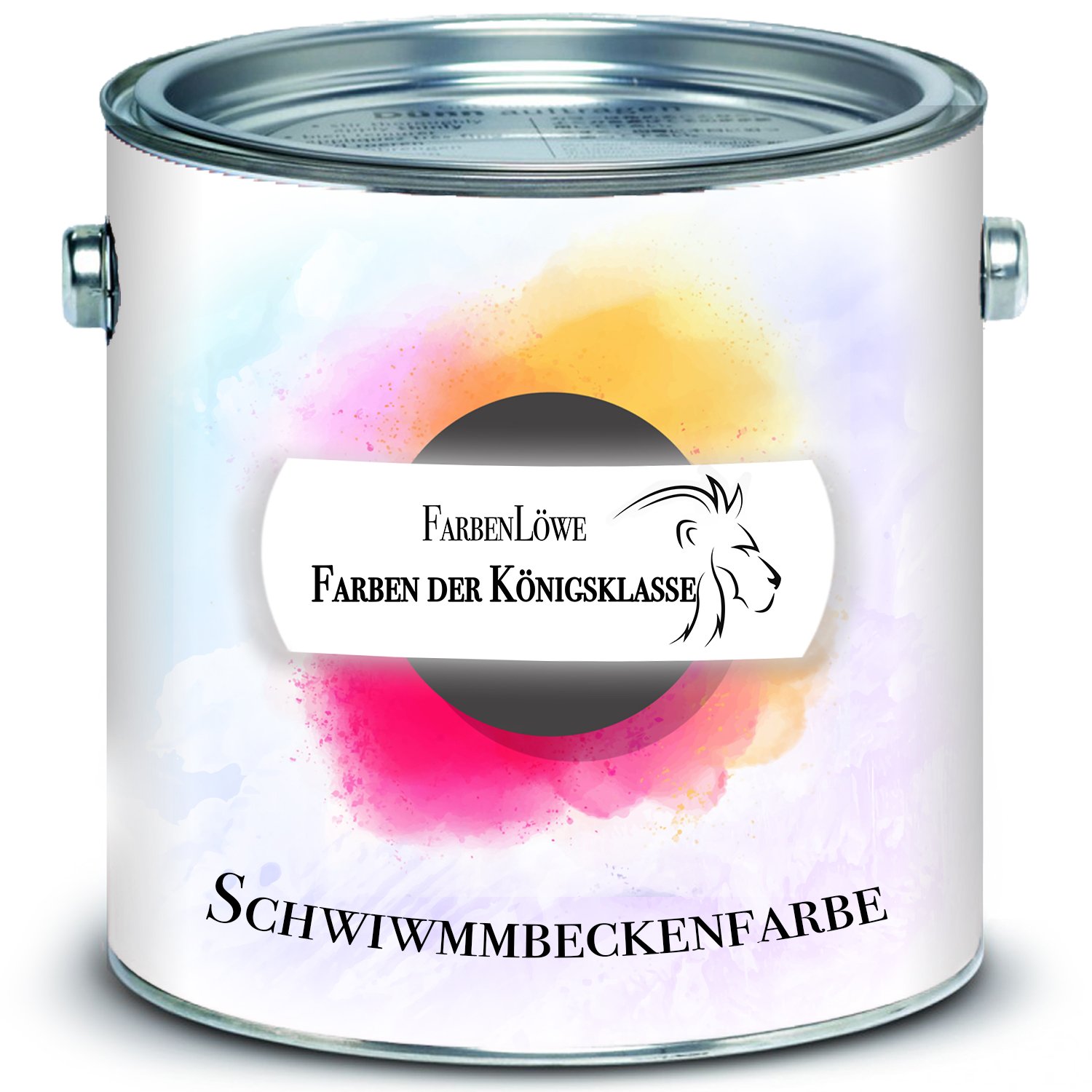 FARBENLÖWE 2K Schwimmbeckenfarbe hochmoderne Poolfarbe für GFK & Kunststoff 2 K SET Schwimmbadbeschichtung wasserdicht Farbauswahl Blau Weiß Grün Seegrün Grau Anthrazitgrau Lichtgrau (1 L, Blau)