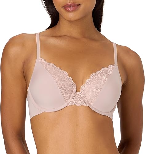 Maidenform Women's Padded Underwire Bra, Full Coverage T-Shirt Bras for Women, Convertible, Seamless (Plus