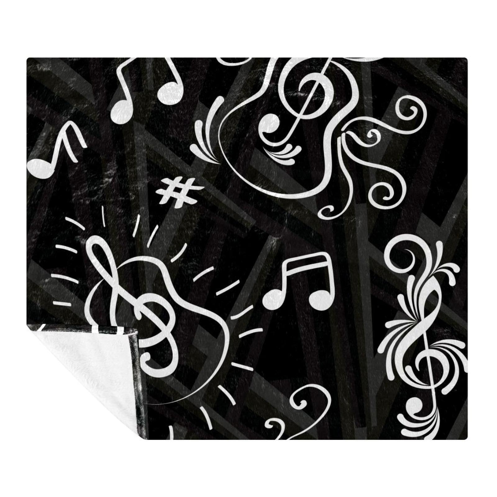 Couverture douce note de musique : le cadeau idéal pour adultes et enfants mélomanes