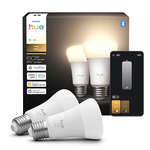 Philips Hue Warm White Smart LED A19 Bulb
