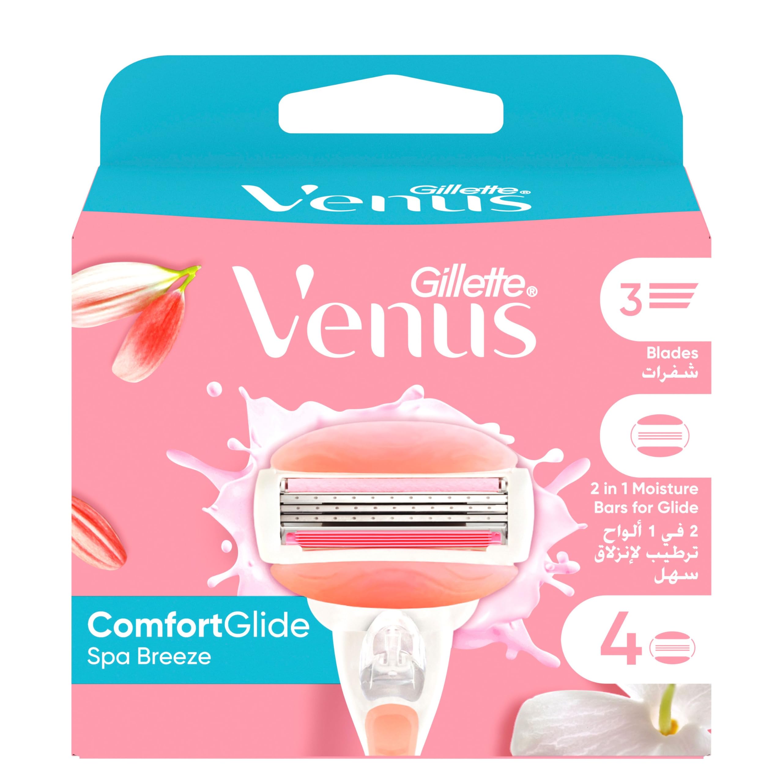 Venus ComfortGlide SPA Breeze Woman's Razor Carts: 4 carts