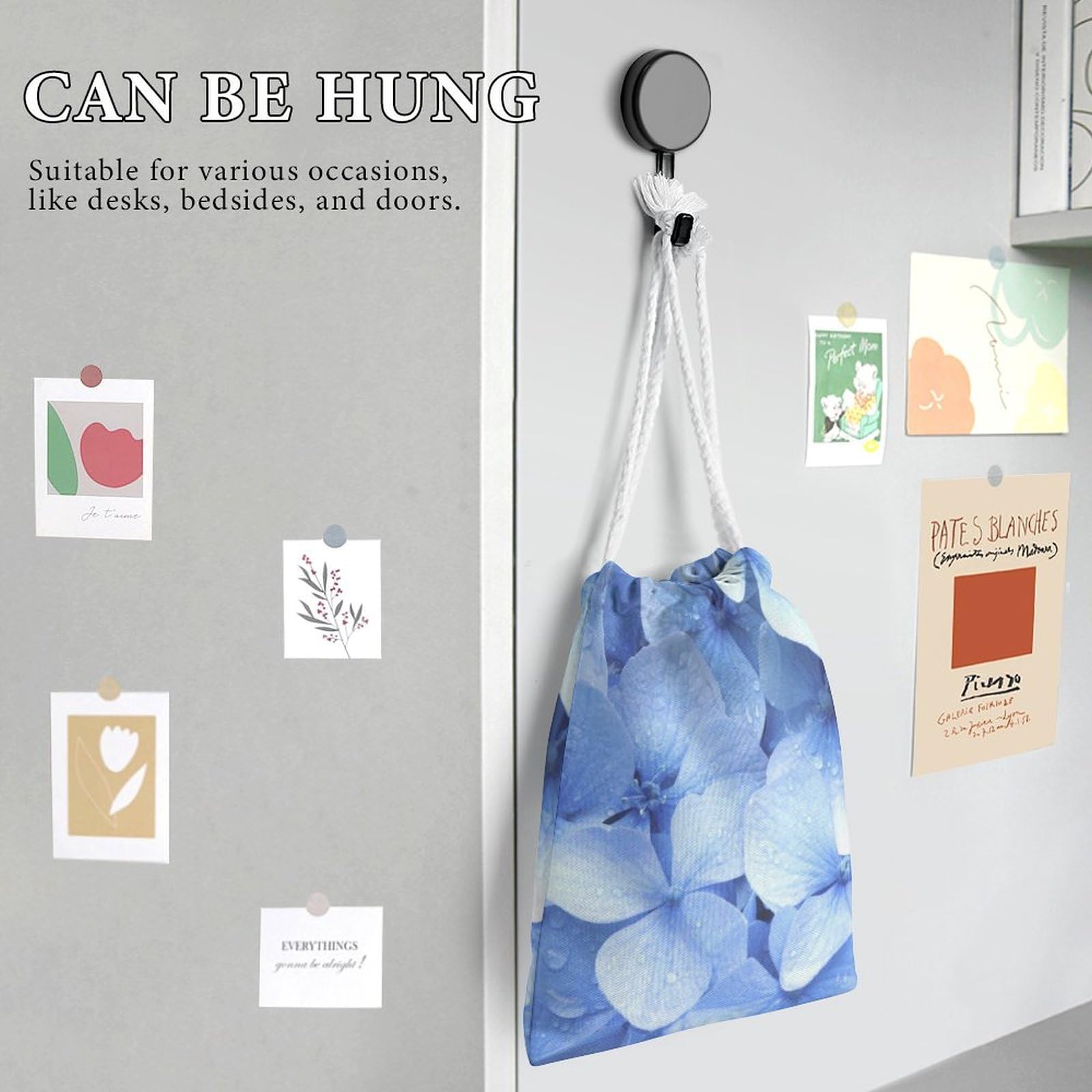 ちっちゃな巾着サシェ／詰替タイプ【紫陽花ピンク】 ちっちゃな巾着サシェ／詰替タイプ【紫陽花ピンク】