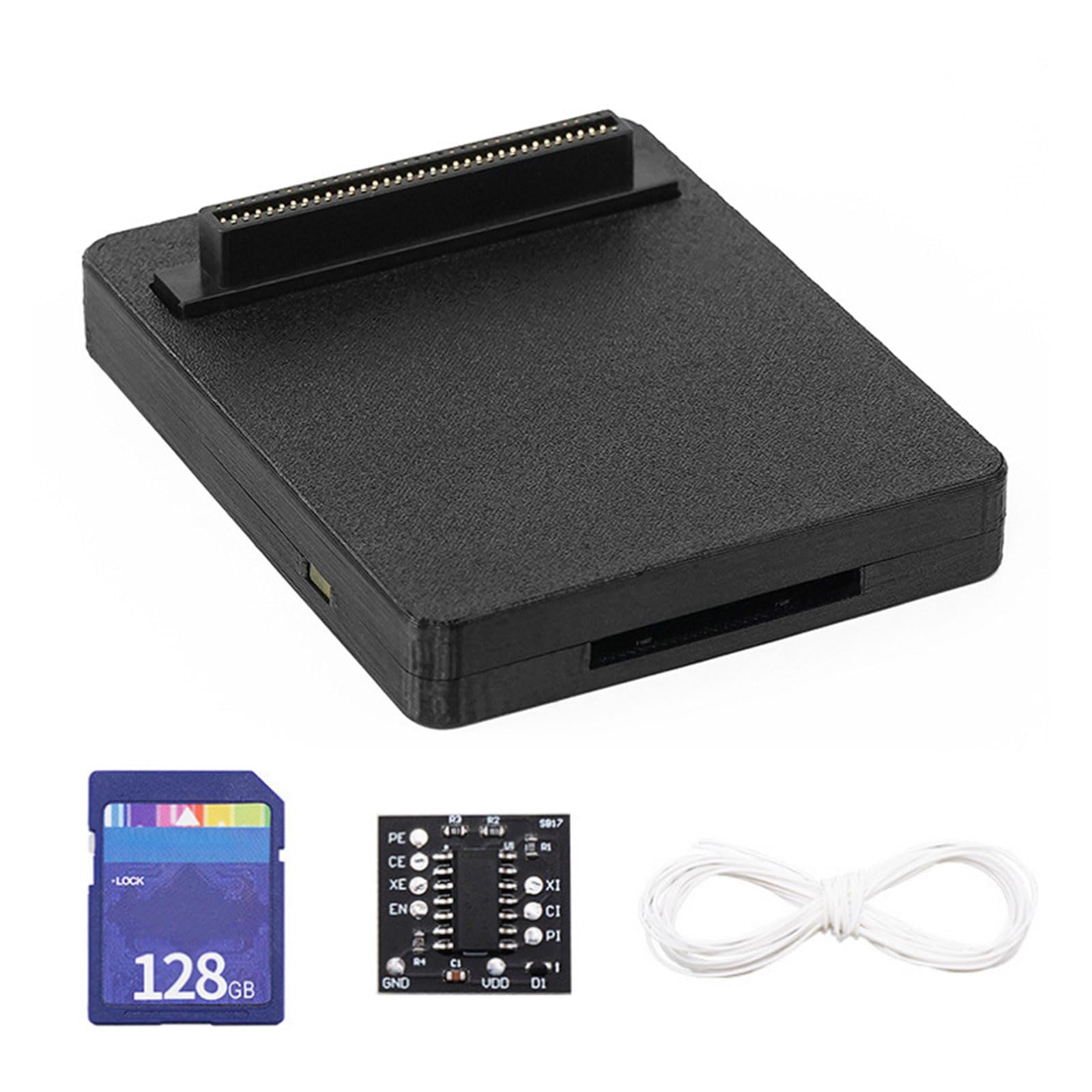 Optisches Laufwerk Emulatoren Set, Gaming Zubehör mit 32/64 / 128 Speicherkarte, optische Laufwerk Emulatoren für Spielekonsolen