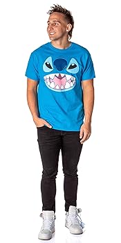 Amazon | ディズニー リロとスティッチ フェイス コスチューム T