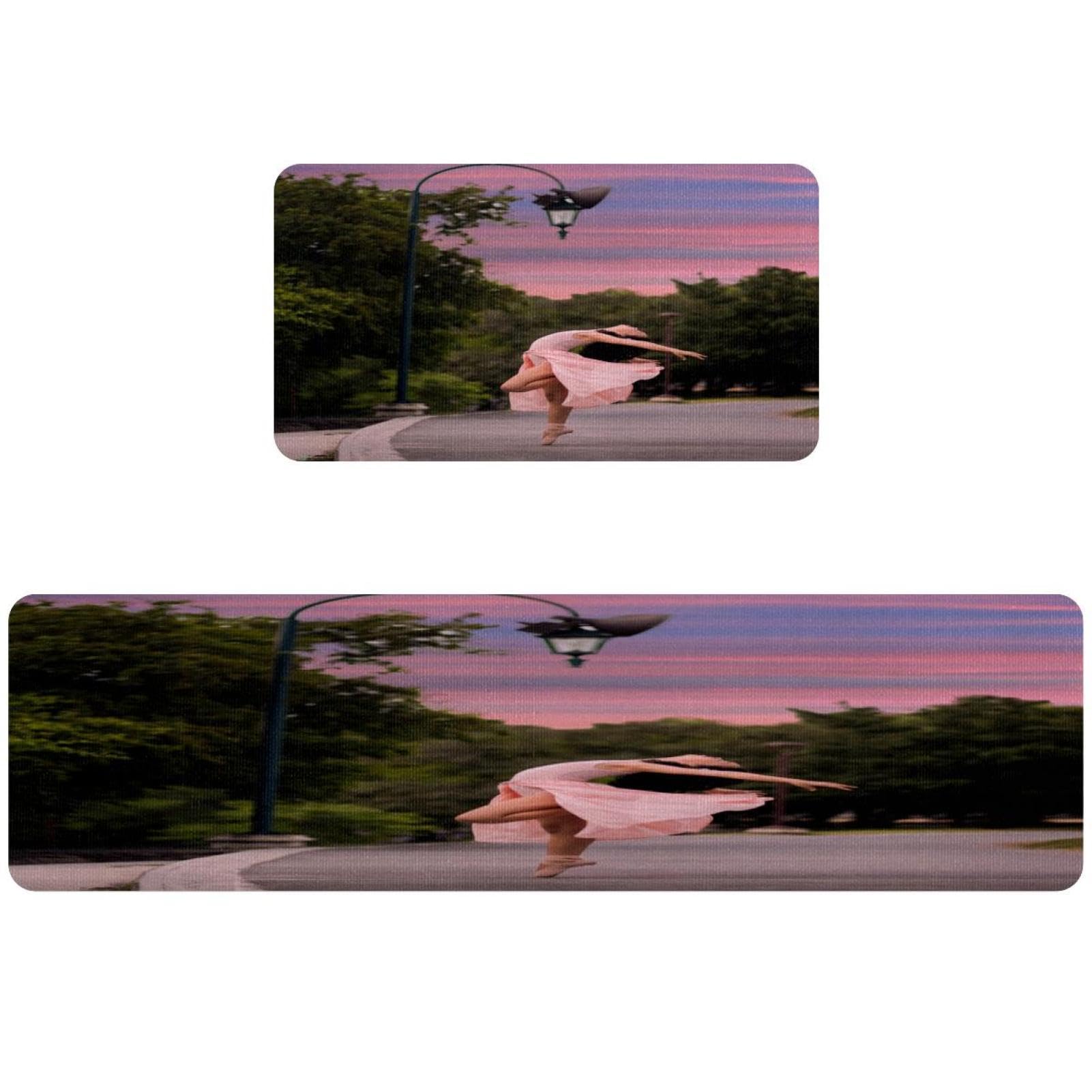 Tapis de cuisine lavables au motif de fille dansante pour égayer votre couloir