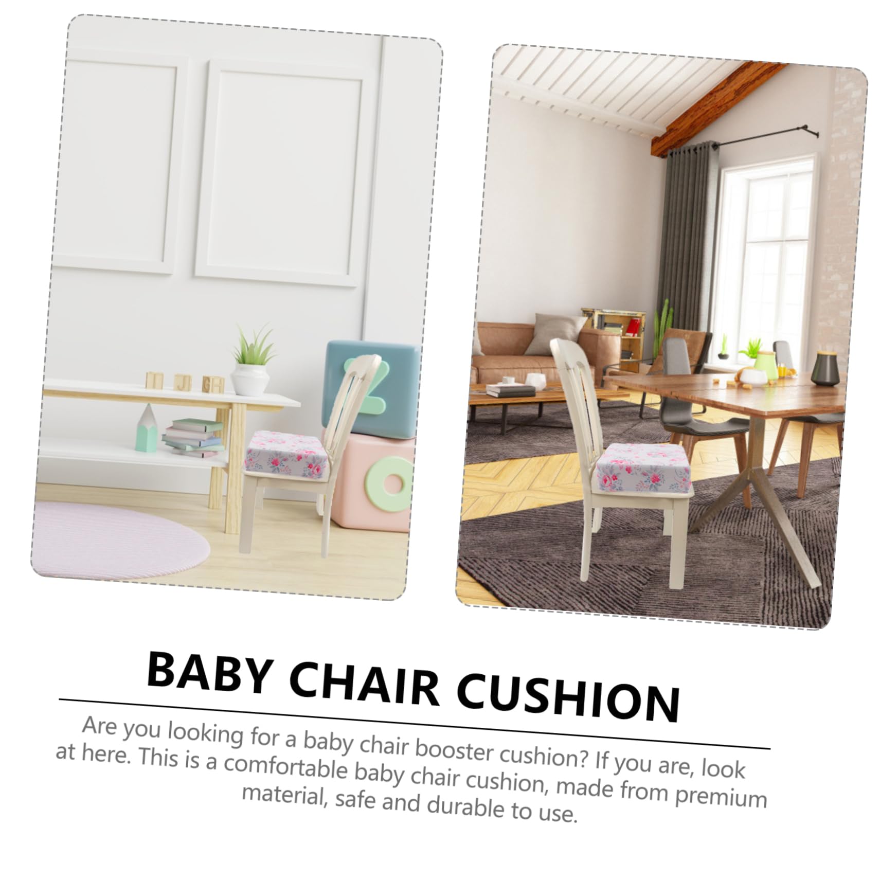 ibasenice 1 Pc Cojín elevador infantil cojín elevador para silla alta cojín elevador para niños pequeños sillas de comedor cojín elevador rosa para silla Cojín de aumento silla rosa cuadrado