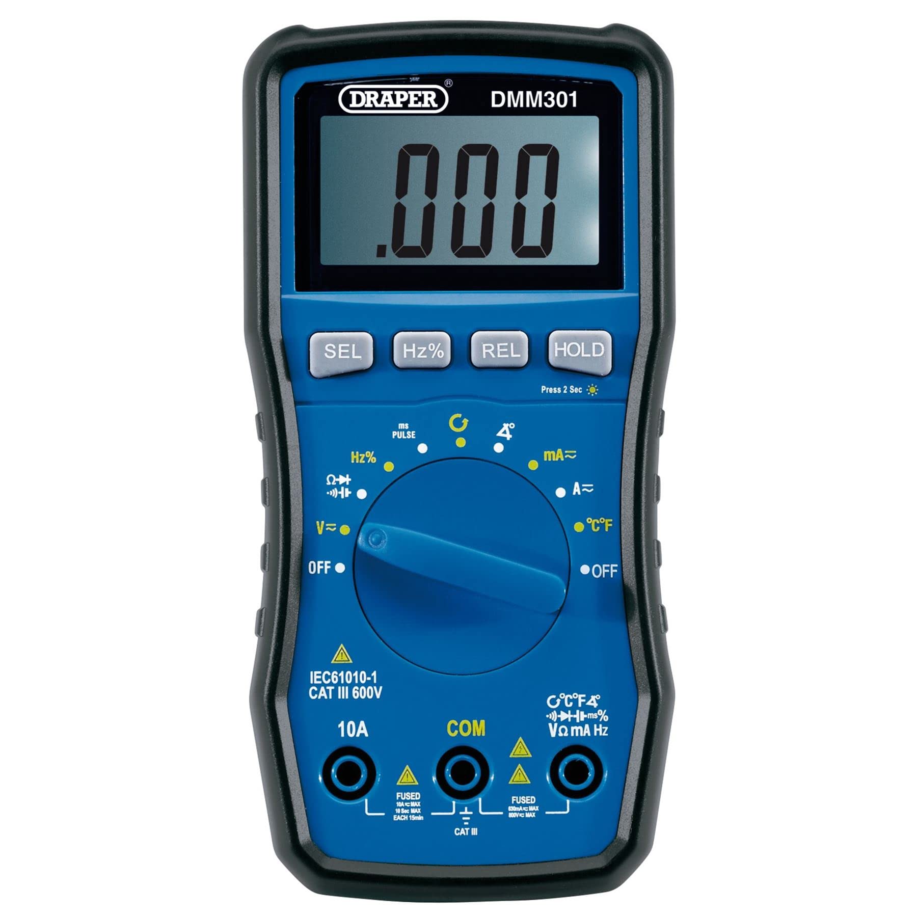 Draper DMM301 Automotive multimetro digitale, blu